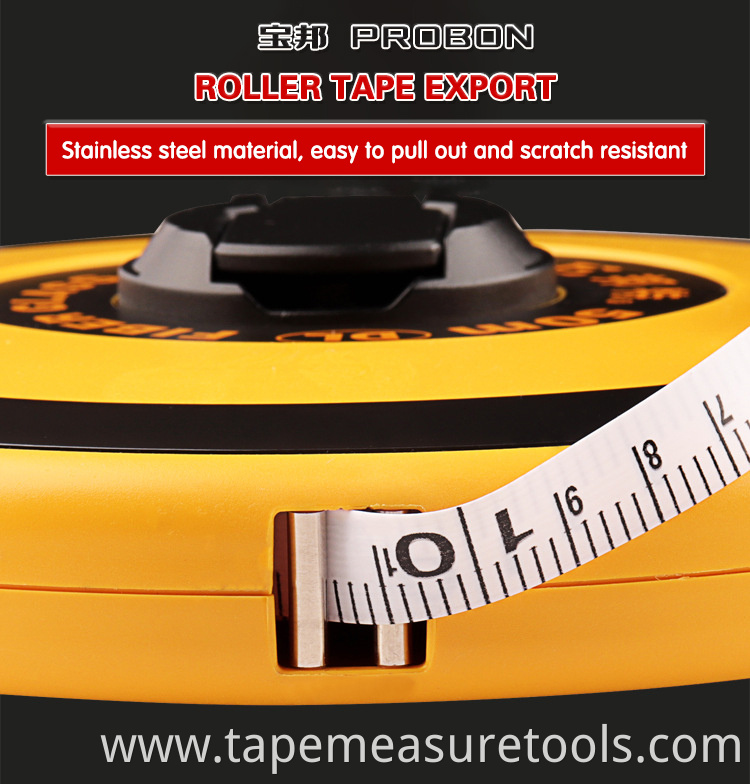 Source manufacturer high-precision leather tape measure fiber tape measure 50 meters box ruler 20 meters tape measure 30 meters